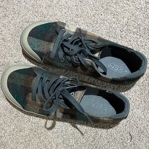 Keen Checkered Sneakers - Green and Brown